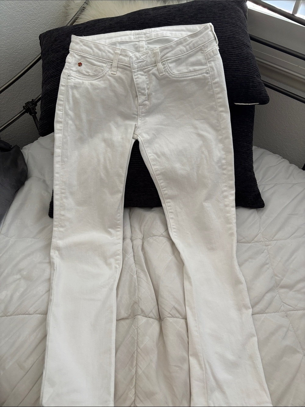 Hudson Jeans Women's Skinny White Stretch Denim